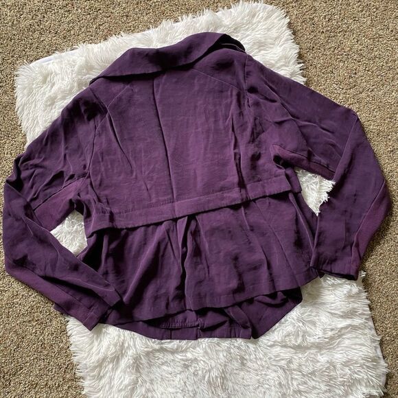 Torrid Open Drape Front Purple Cardigan Jacket Women’s Plus Size 1X - Picture 10 of 13